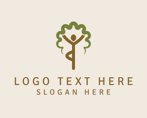 Gymnastics - Yoga Zen Tree logo design