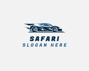 Fast Racing Car Logo