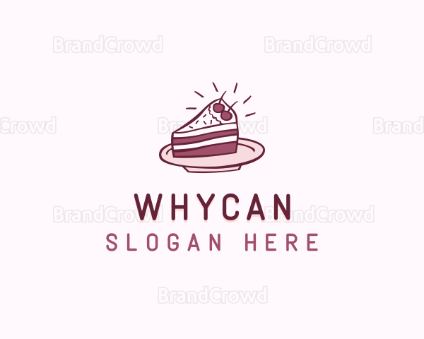 Cake Slice Baking Pastry Logo