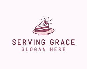 Cake Slice Baking Pastry Logo