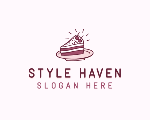 Cake Slice Baking Pastry Logo