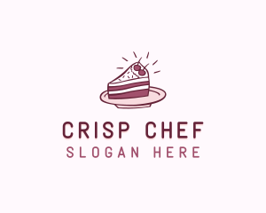 Cake Slice Baking Pastry logo design