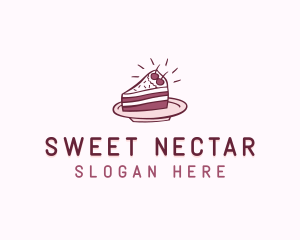 Cake Slice Baking Pastry logo design