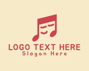 Sing - Sleepy Music Note logo design