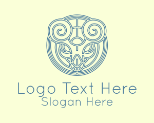 Minimalist Stag Celtic Logo