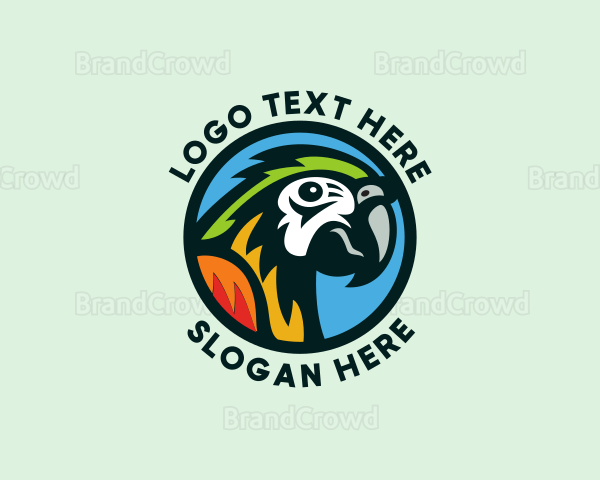 Wild Tropical Parrot Logo