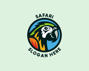 Wild Tropical Parrot Logo