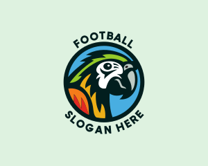 Badge - Wild Tropical Parrot logo design