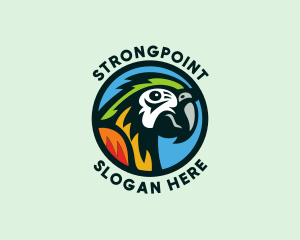 Wild - Wild Tropical Parrot logo design