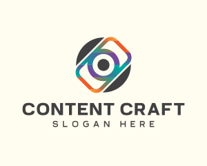 Blogging - Creative Camera Photographer logo design