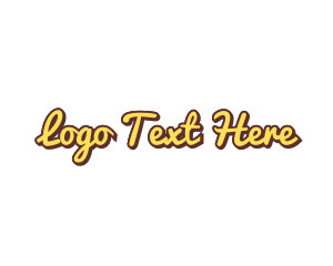 Friendly - Fast Food Wordmark Text logo design