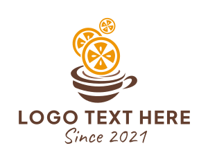 Cappuccino - Orange Tea Cafe logo design