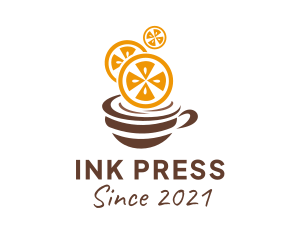 Cappuccino - Orange Tea Cafe logo design