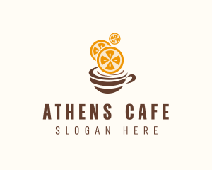 Orange Coffee Breakfast logo design