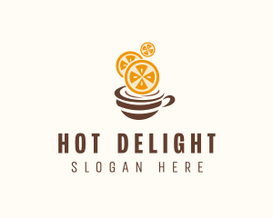 Orange Coffee Breakfast logo design