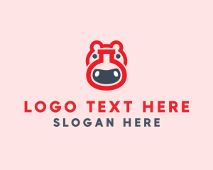 Stroke - Red Hippo Lab logo design
