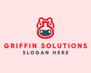 Red Hippo Lab logo design