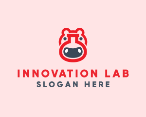 Lab - Red Hippo Lab logo design