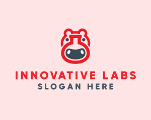 Red Hippo Lab logo design