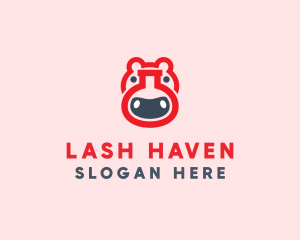 Red Hippo Lab logo design