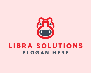 Red Hippo Lab logo design