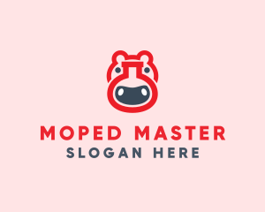 Red Hippo Lab logo design