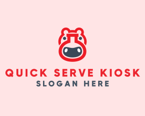 Red Hippo Lab logo design