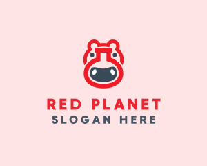 Red Hippo Lab logo design