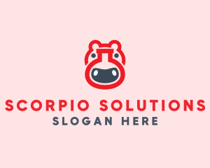 Red Hippo Lab logo design