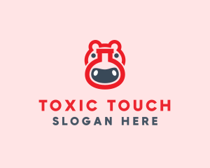 Toxic - Red Hippo Lab logo design