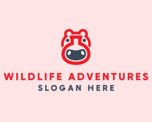 Madagascar - Red Hippo Lab logo design