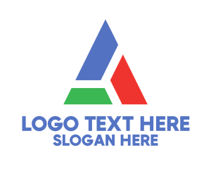 Multicolor Business Triangle Logo