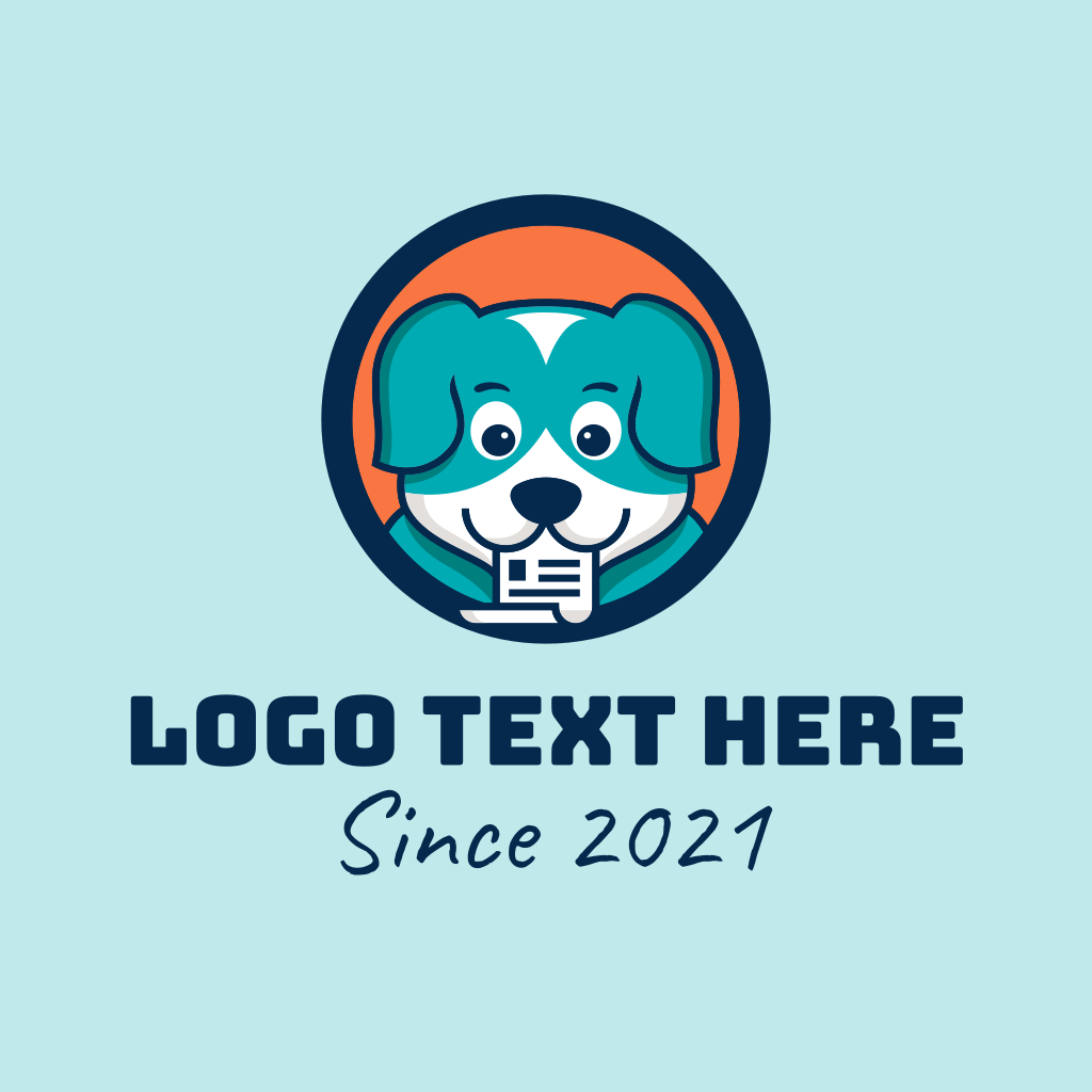 Puppy Dog Document Logo | BrandCrowd Logo Maker