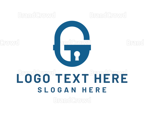 Security Lock Letter G Logo