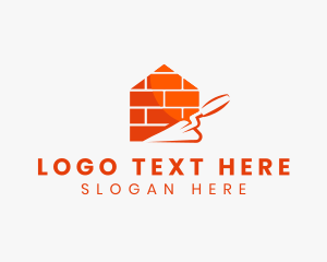 Mason - Trowel Masonry Brick logo design