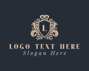 Legal - Ornamental Shield Crown logo design