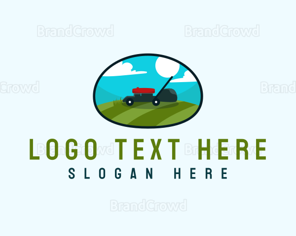 Lawn Mower Garden Logo