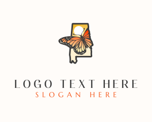 Zoo - Alabama  Monarch Butterfly logo design