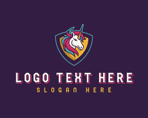 Lgbt - Streamer Unicorn Creature logo design