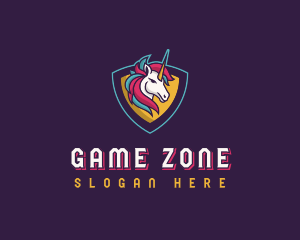 Streamer Unicorn Creature logo design