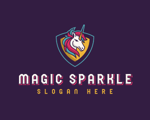 Streamer Unicorn Creature logo design