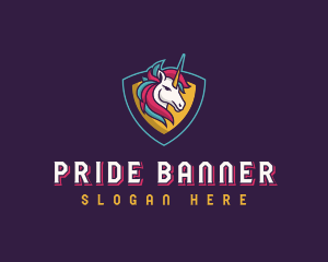 Streamer Unicorn Creature logo design