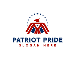 USA Eagle Patriot logo design