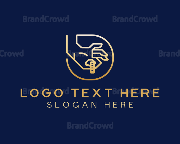 Outline Financial Saving Logo