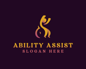 Handicap - Human Paralympic Athlete logo design