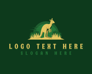 Dingo - Savanna Wildlife Kangaroo logo design