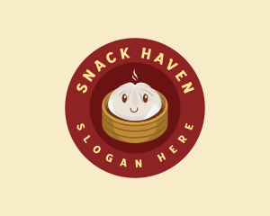 Steamed Bun Dumpling logo design