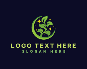 Cleaning - Leaf Plant Growth logo design