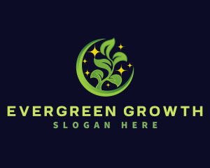 Leaf Plant Growth logo design