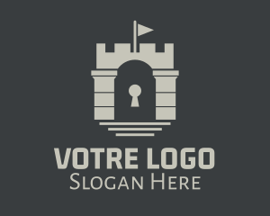 Security Castle Fortress Logo